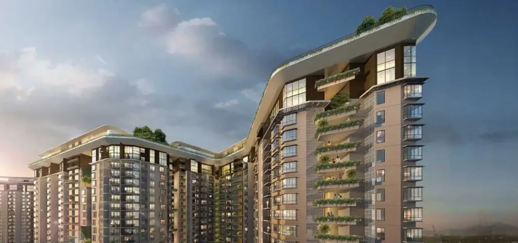 Nikoo Homes 9 Apartment Main elevation hd image by Bhartiya Group located at KIADB, Bagalur, Bangalore Karnataka